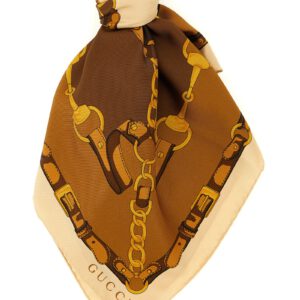 Brown Silk Foulard