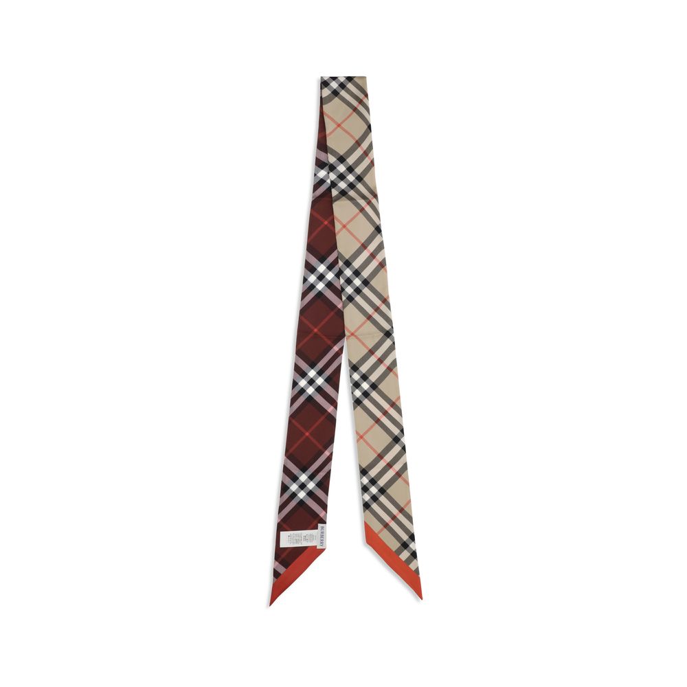 Beige Silk Scarf - Afbeelding 2