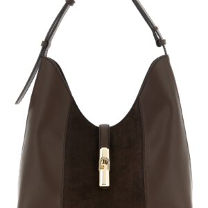 Brown Calfskin Shoulder Bag