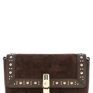 Brown Calfskin Crossbody Bag