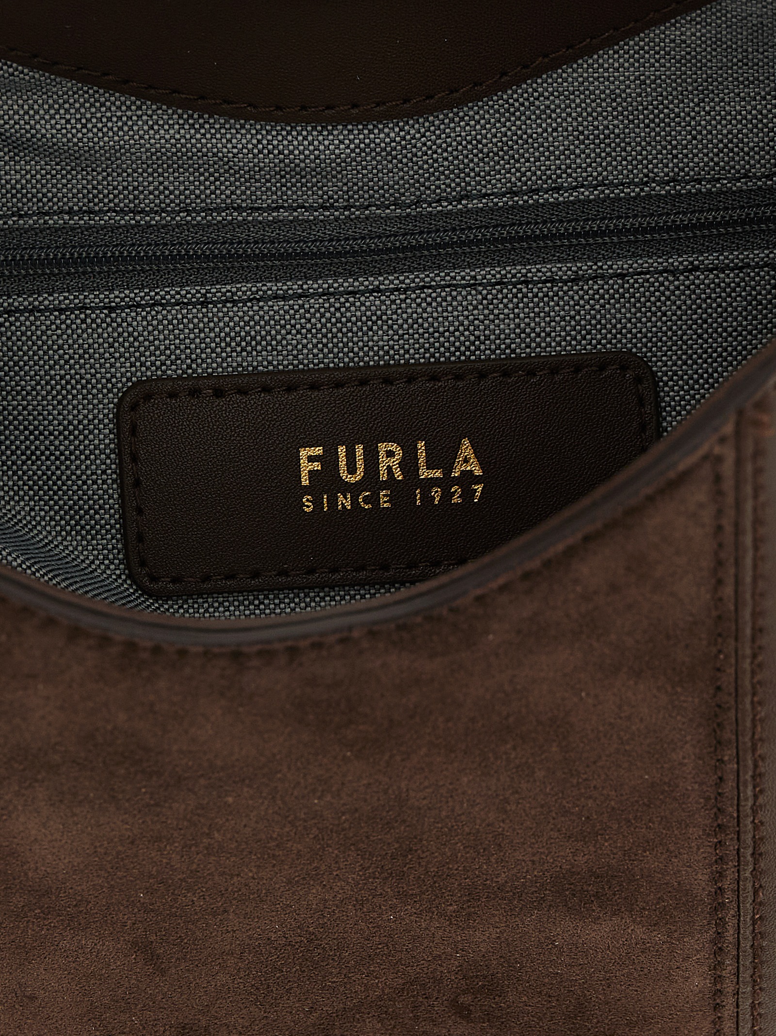 Brown Calfskin Shoulder Bag - Afbeelding 4