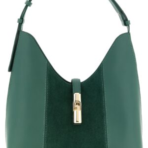 Bicolor Calfskin Shoulder Bag