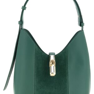 Bicolor Calfskin Shoulder Bag
