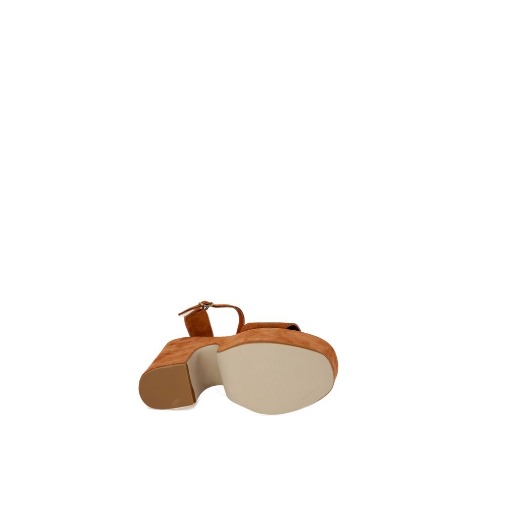 Brown Suede Leather High Heel Pumps - Afbeelding 5