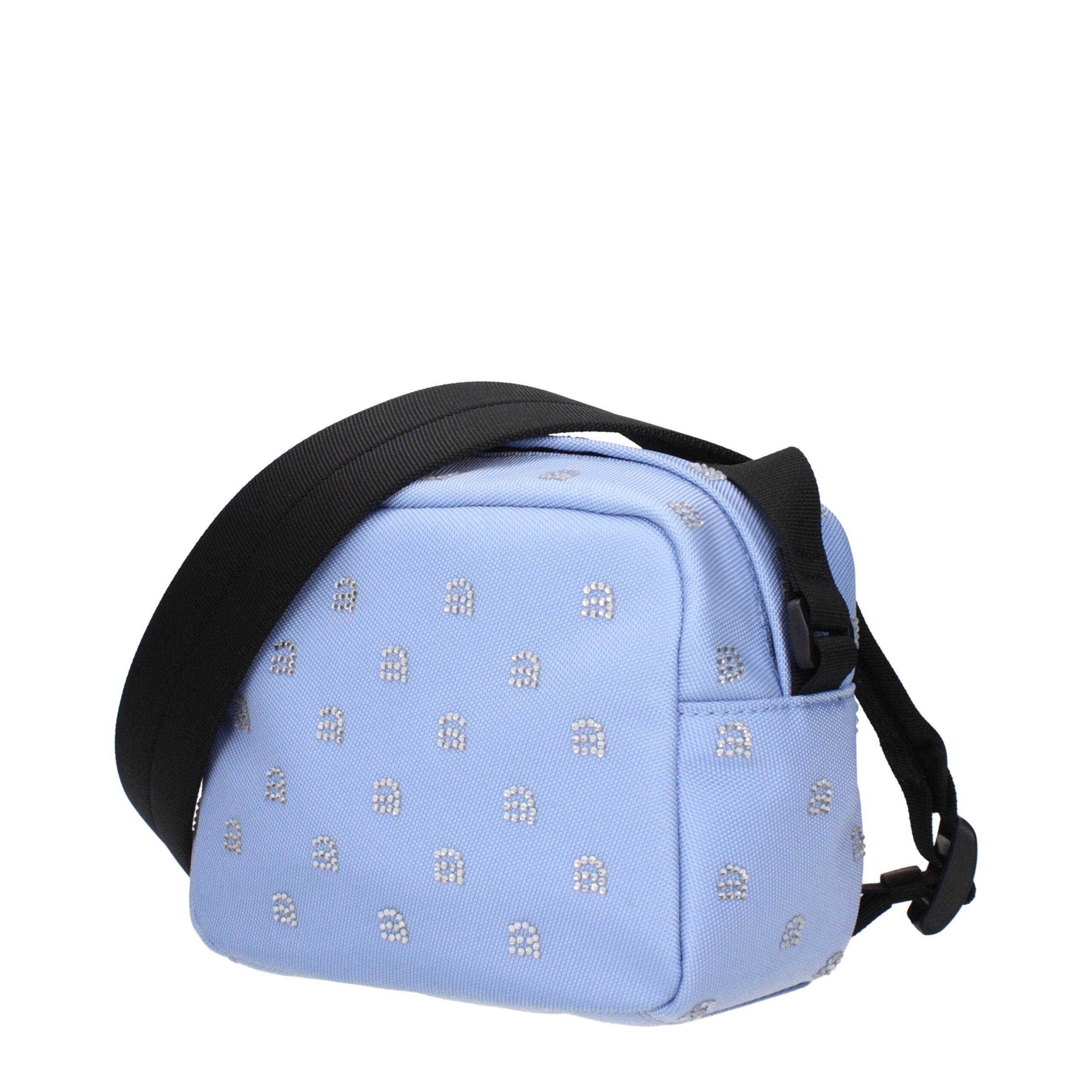 Light Blue Fabric Crossbody Bag - Afbeelding 2