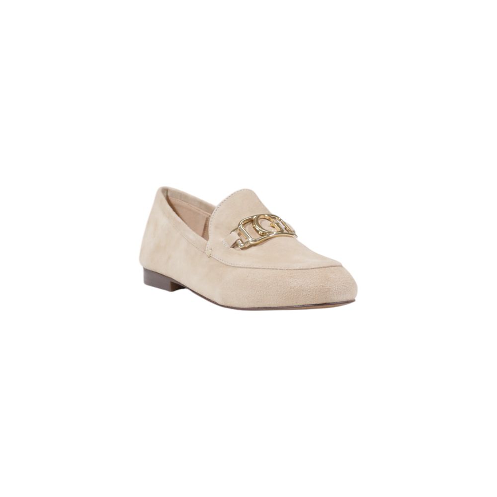 Beige Leather Platform Pumps - Afbeelding 2