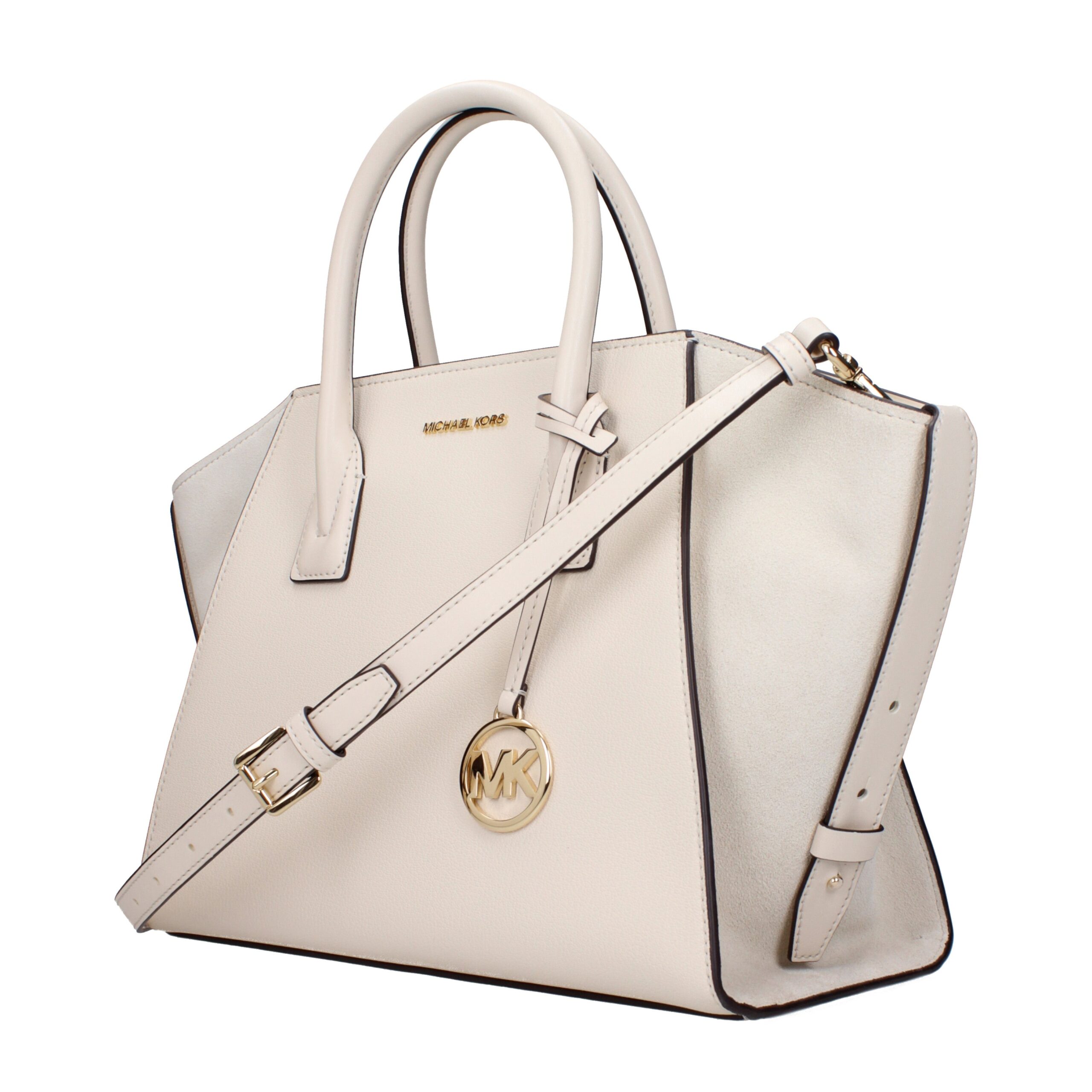 Beige Leather Handbag - Afbeelding 2