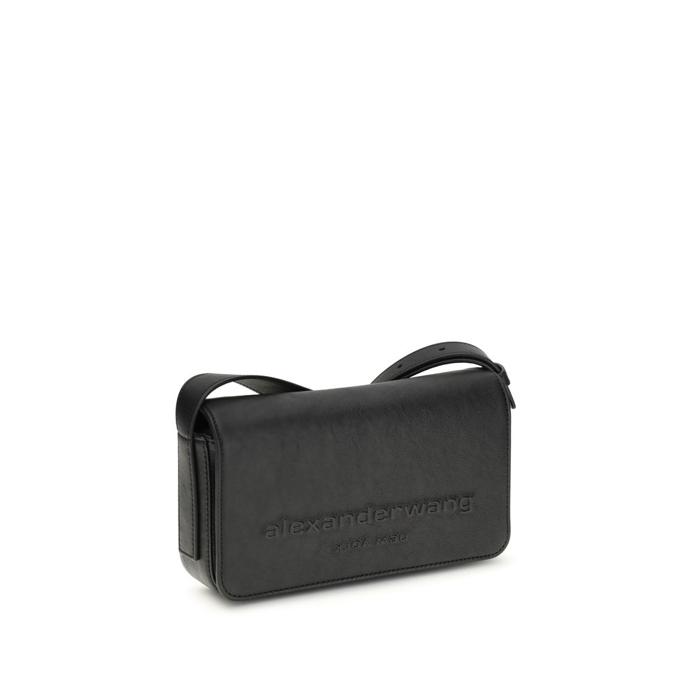 Black Calf Leather Bos Taurus Shoulder Bag - Afbeelding 2
