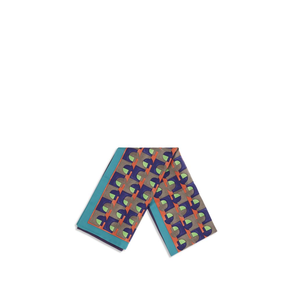 Multicolor Silk Scarf - Afbeelding 2