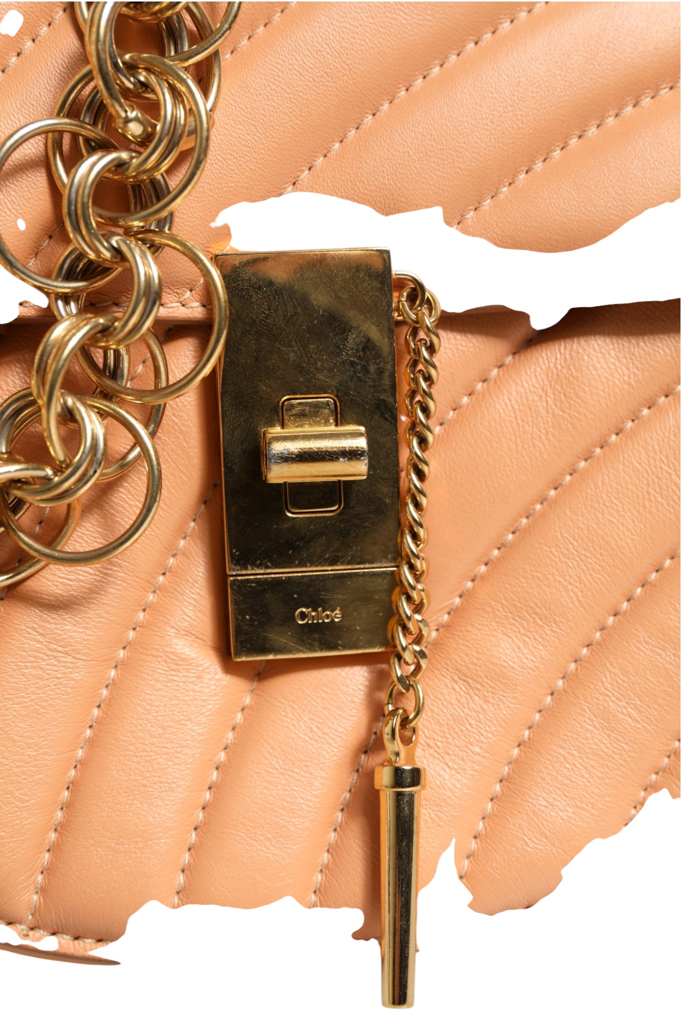 Quilted Calfskin Leather Drew Bijou Shoulder Bag - Afbeelding 2