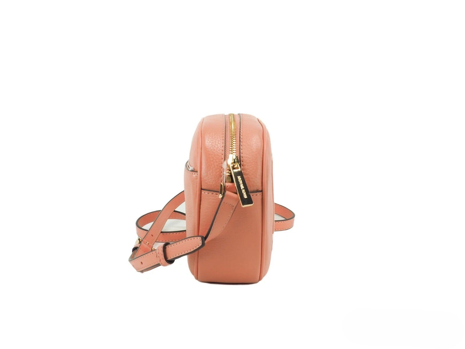 Michael Kors Jet Set Travel Medium Sherbert Leather Oval Camera Crossbody Bag - Afbeelding 3