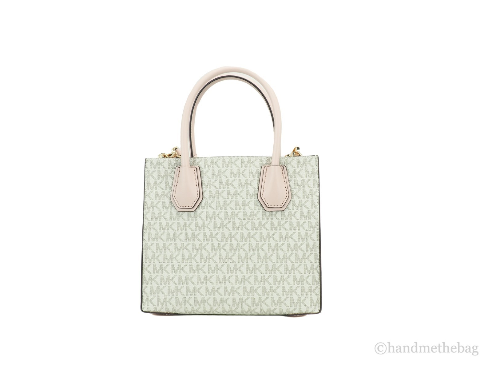 MICHAEL KORS Mercer 35S1GM9M2B Medium Logo And Leather Accordion Crossbody Bag In Powder Blush Multi - Afbeelding 2