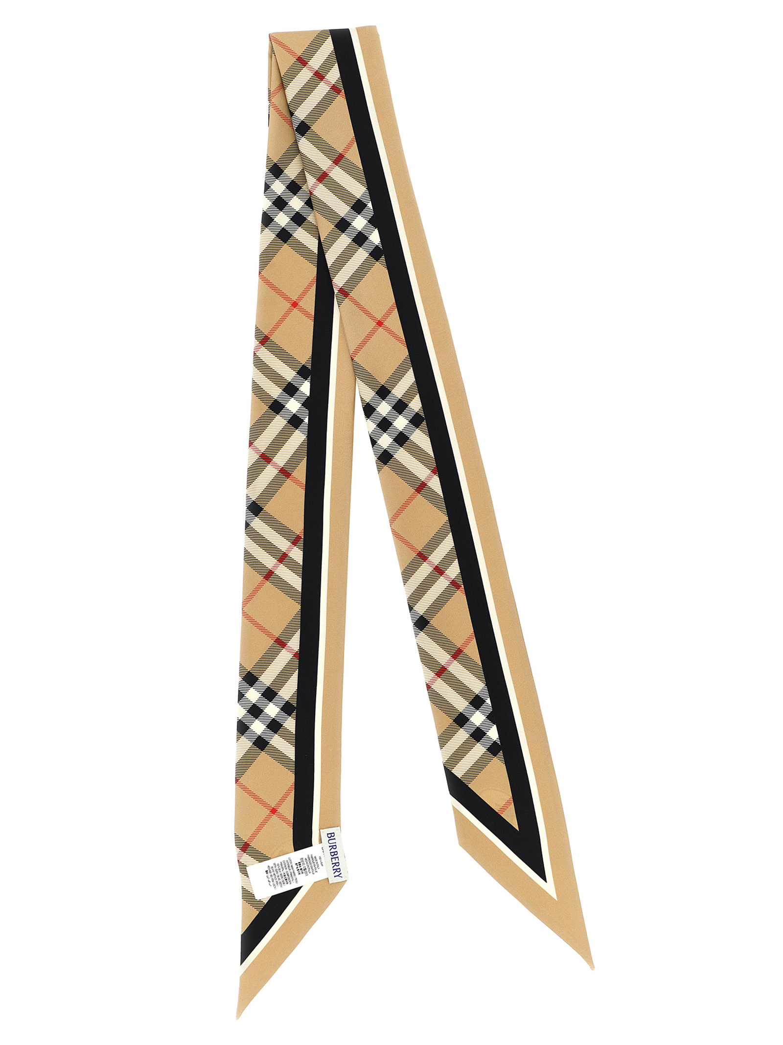 Beige Satin Foulard - Afbeelding 2