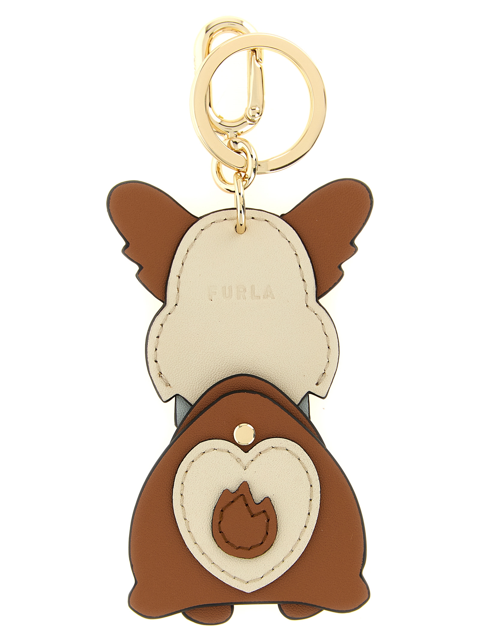 Brown Leather Keychain - Afbeelding 2
