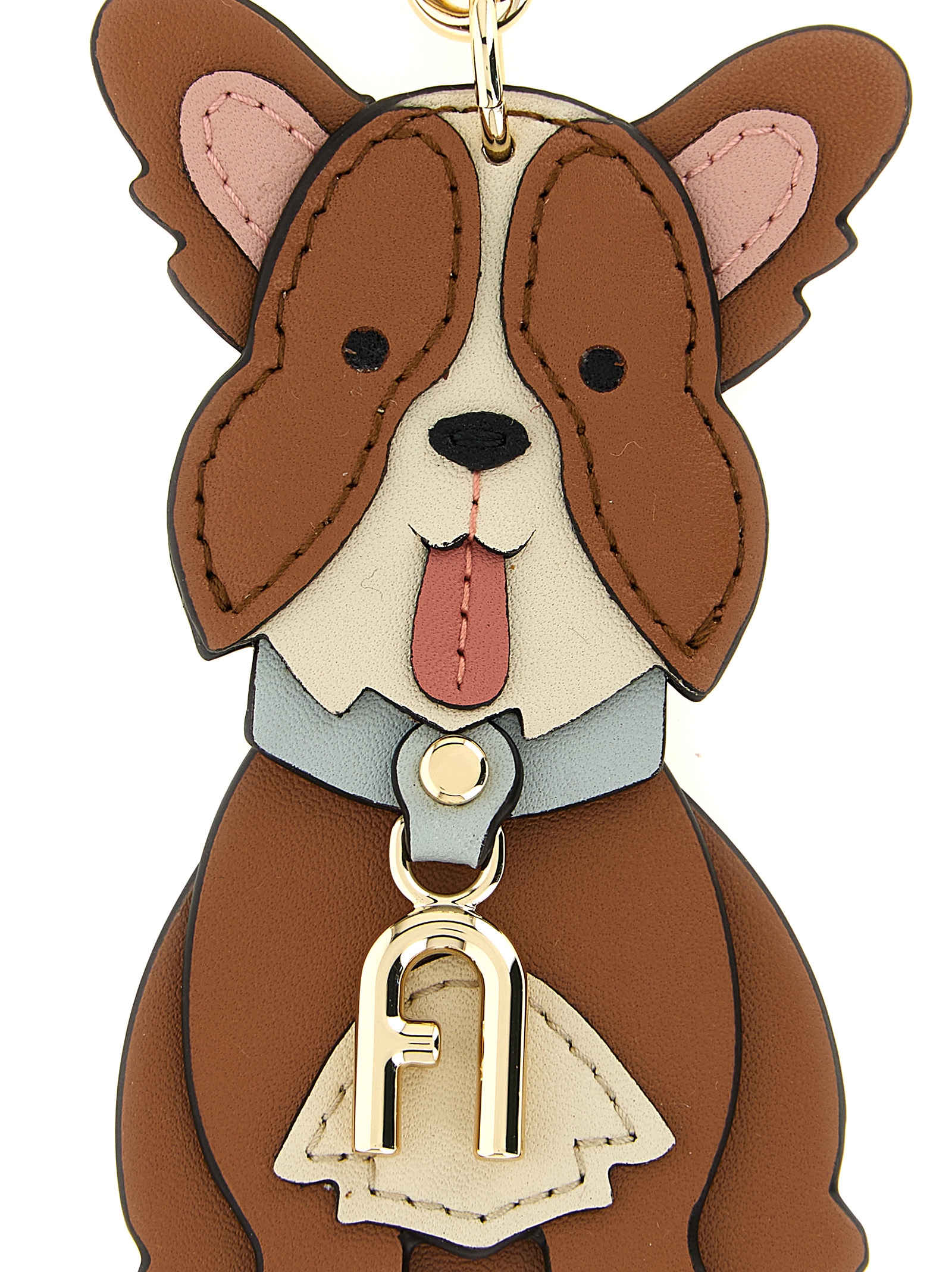 Brown Leather Keychain - Afbeelding 3