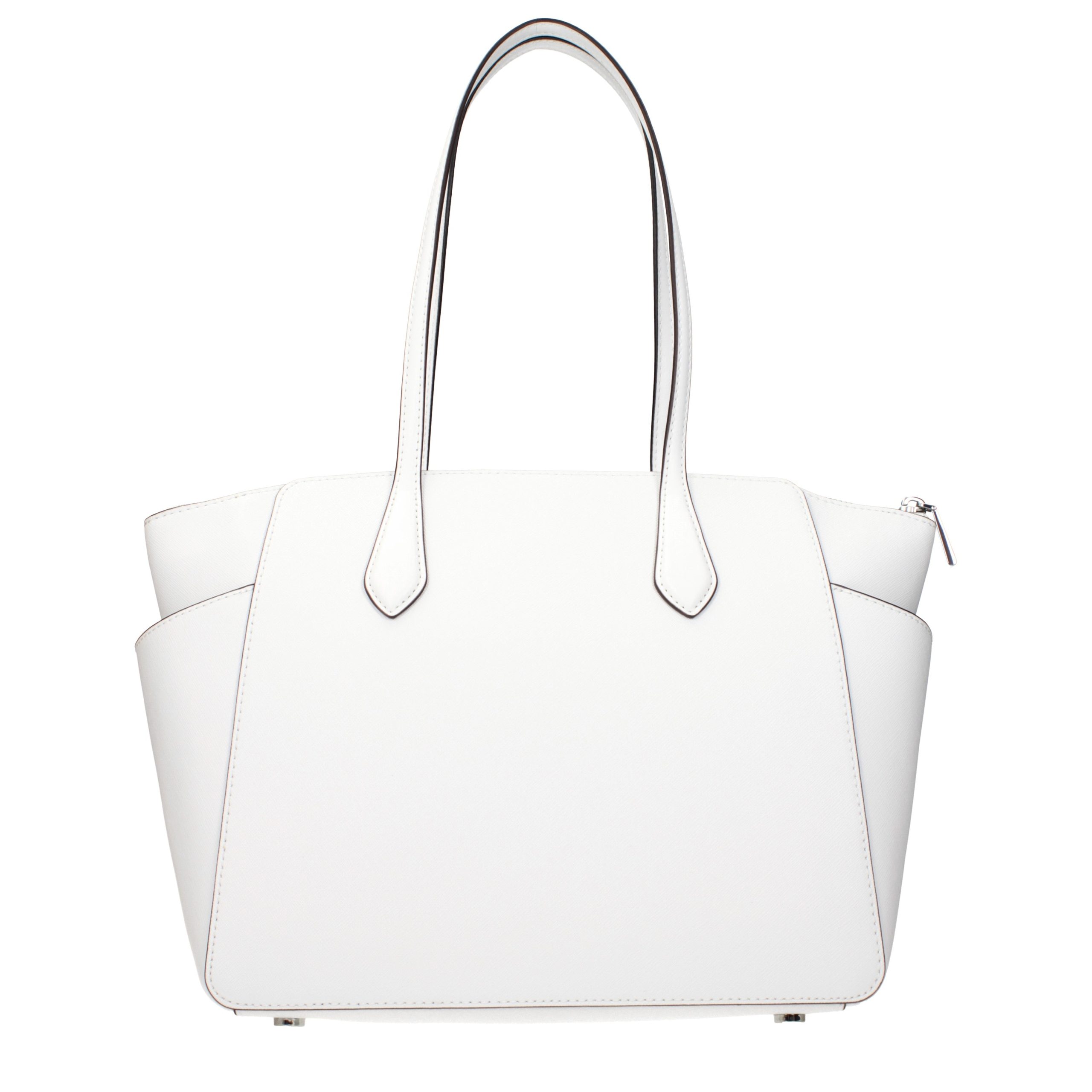 White Leather Shoulder Bag - Afbeelding 3