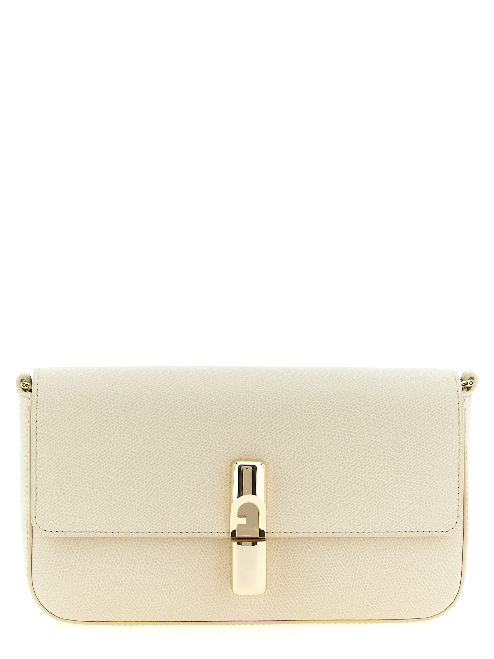 White Calfskin Crossbody Bag
