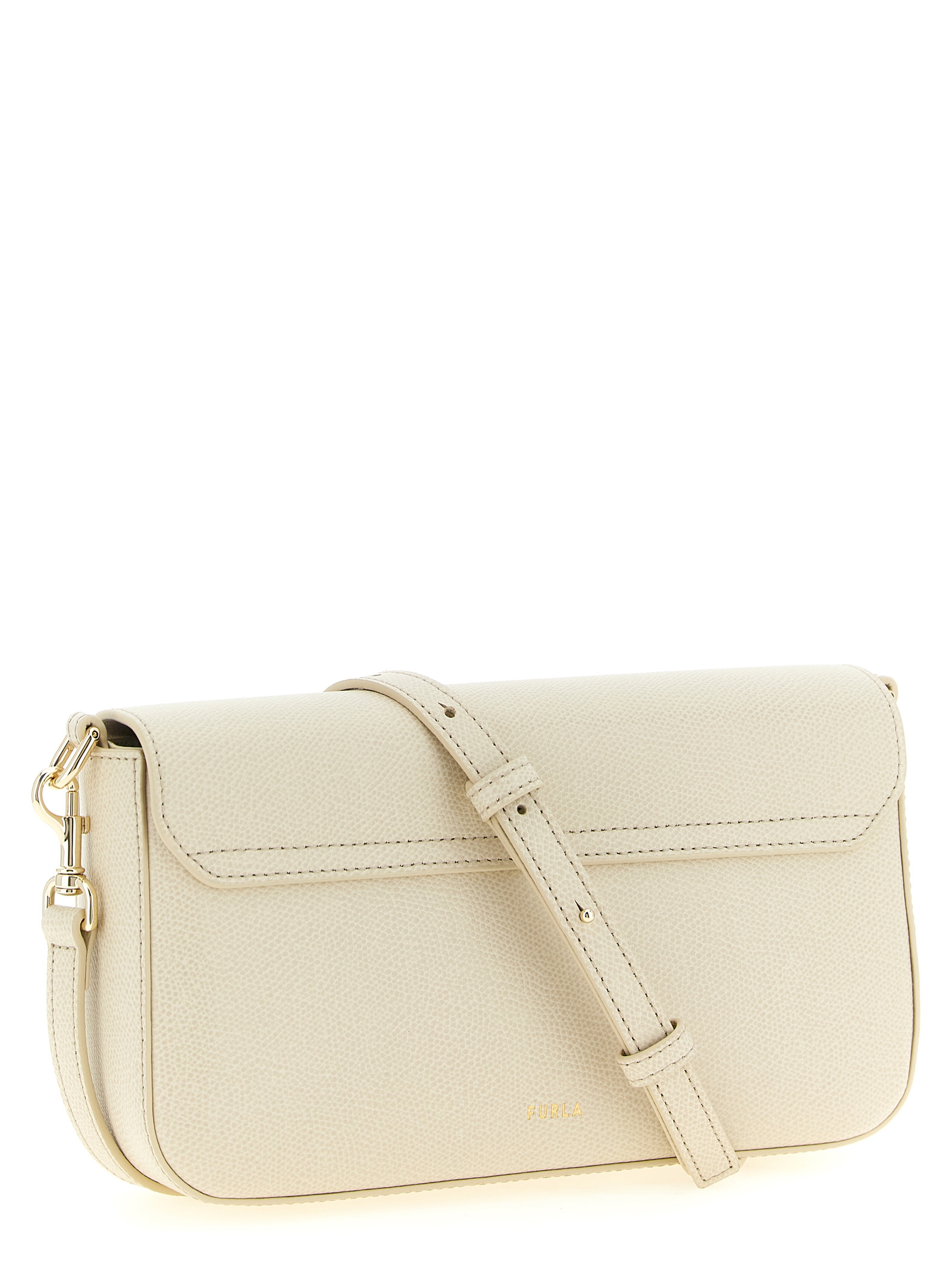 White Calfskin Crossbody Bag - Afbeelding 2