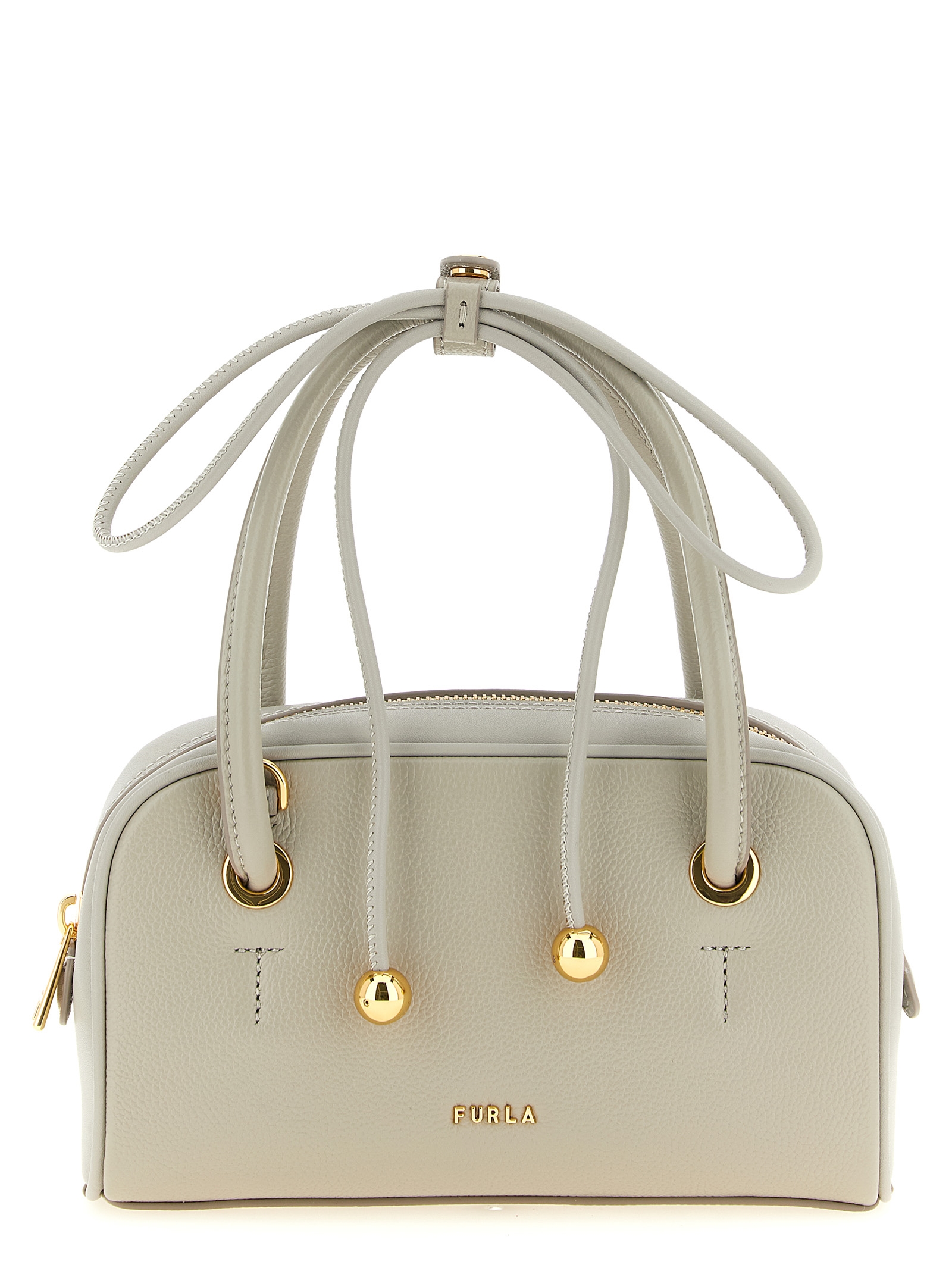 Gray Calfskin Handbag