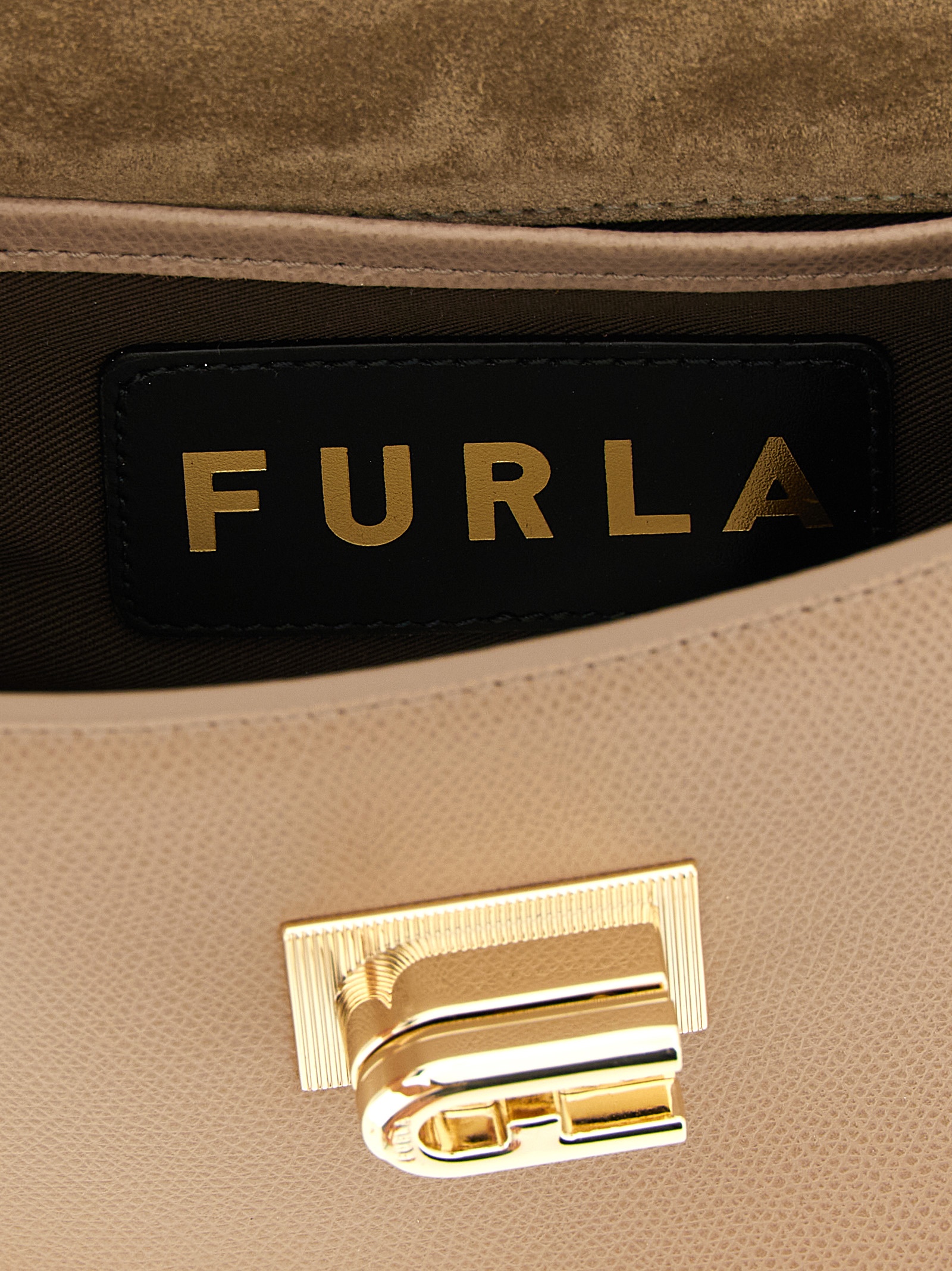 Beige Calfskin Crossbody Bag - Afbeelding 4