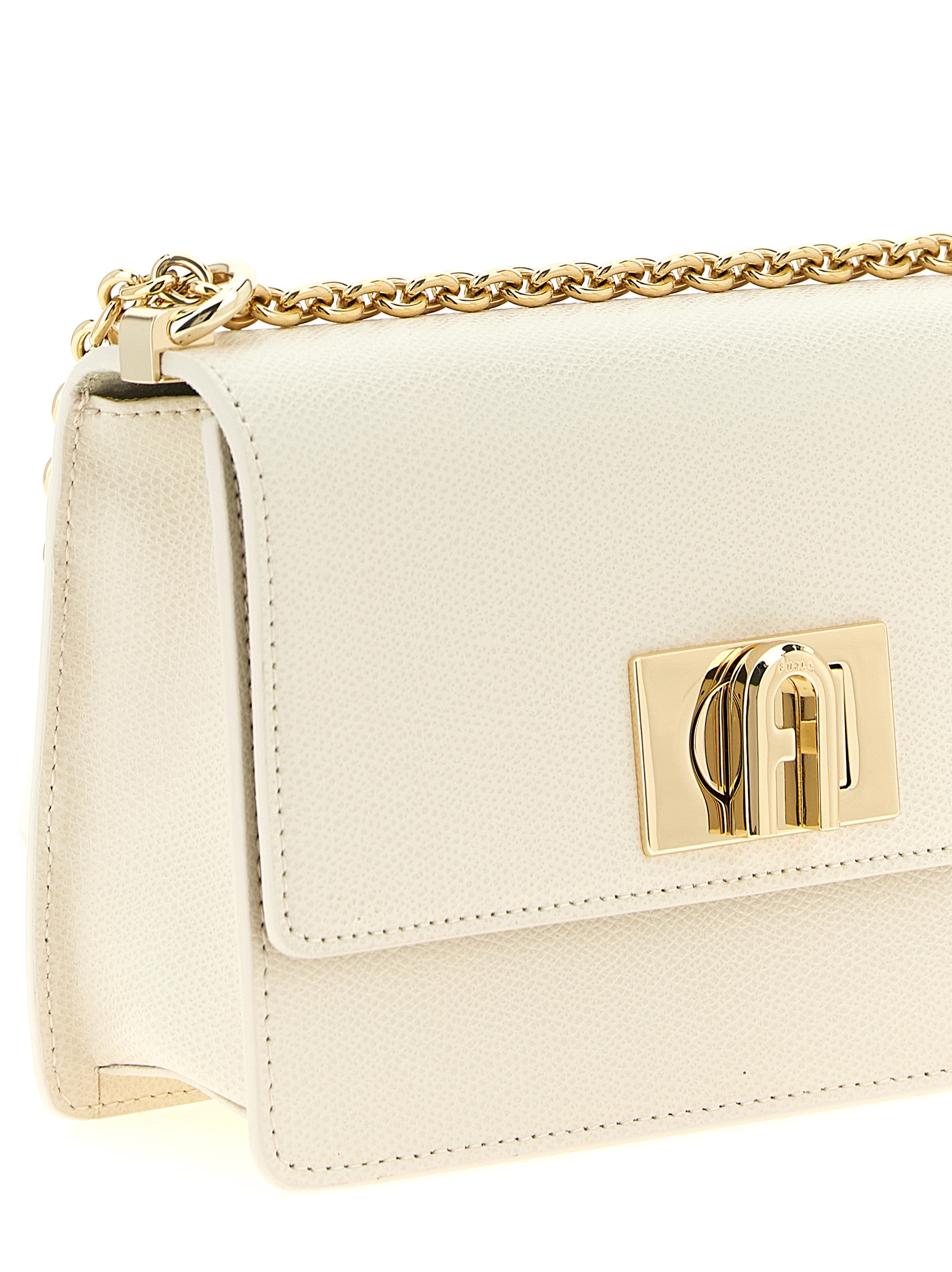 White Calfskin Crossbody Bag - Afbeelding 3