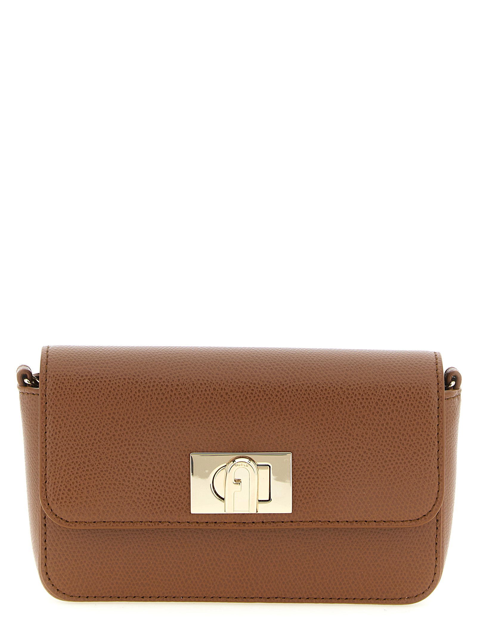 Brown Calfskin Crossbody Bag