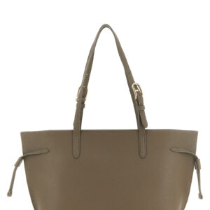 Gray Calfskin Tote Bag