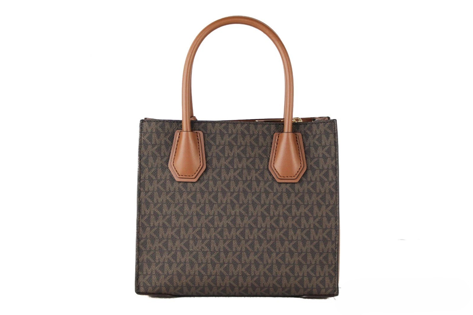 MICHAEL KORS Mercer 35S1GM9M2B Medium Logo And Leather Accordion Crossbody Bag In Brown - Afbeelding 2