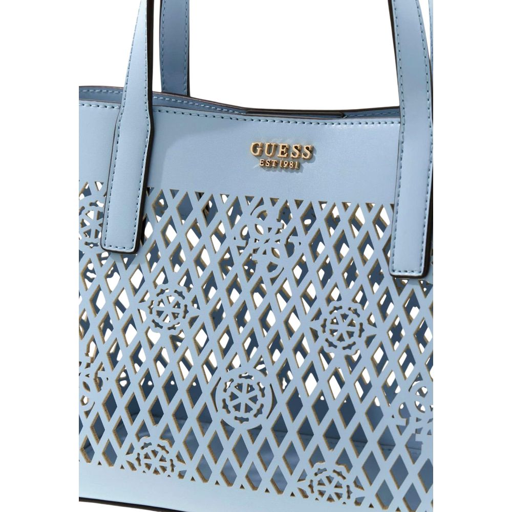 Blue Polyethylene Handbag - Afbeelding 4