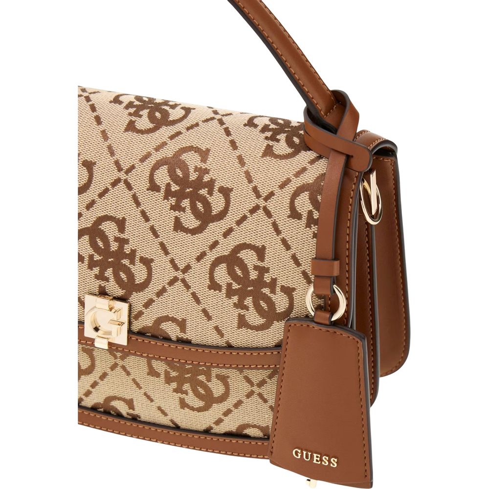 White Polyester Handbag - Afbeelding 4