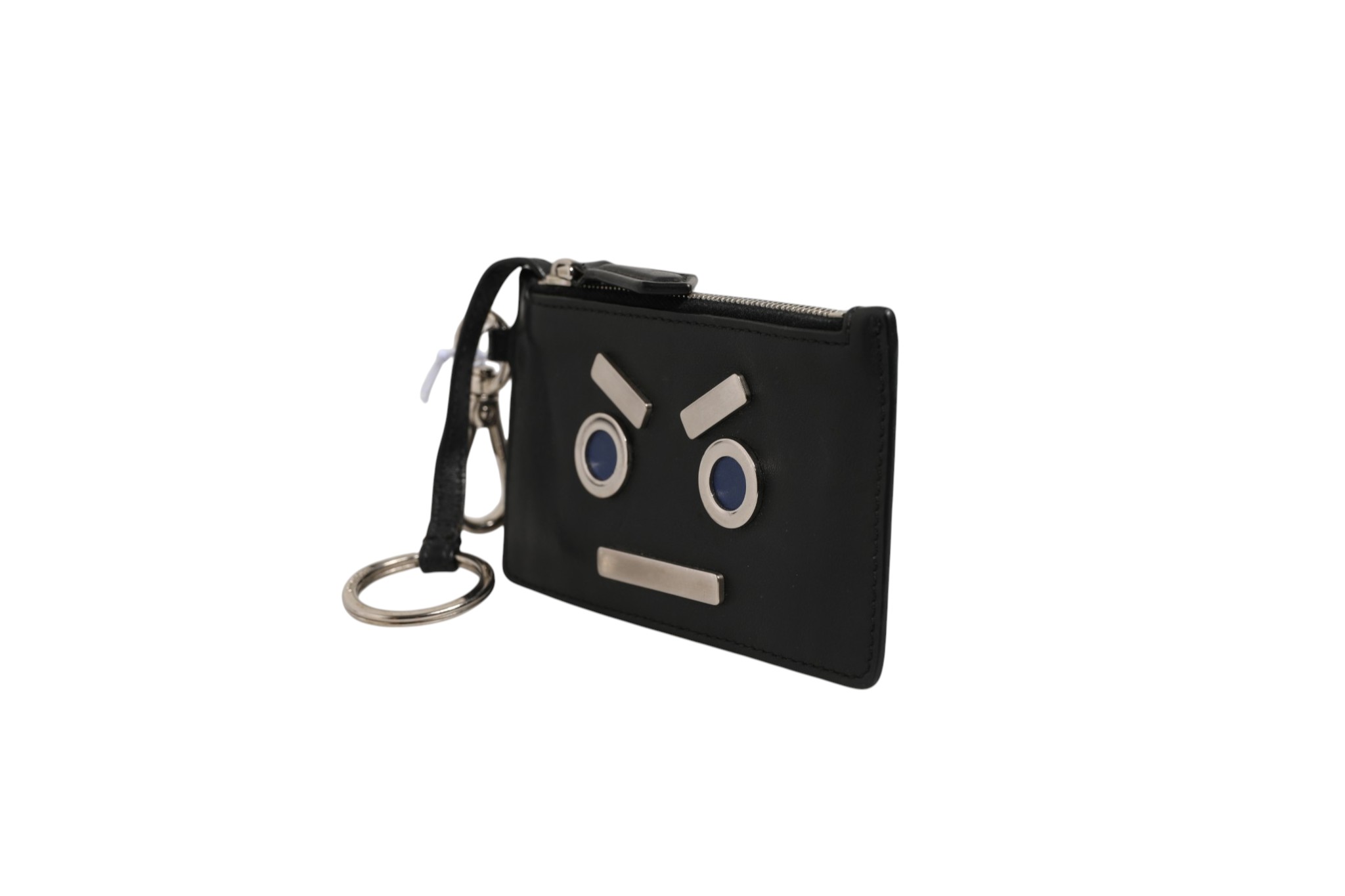 Vitello Liberty Studded Coin Pouch Key Case Ardesia - Afbeelding 2