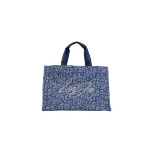 Blue Cotton Handbag