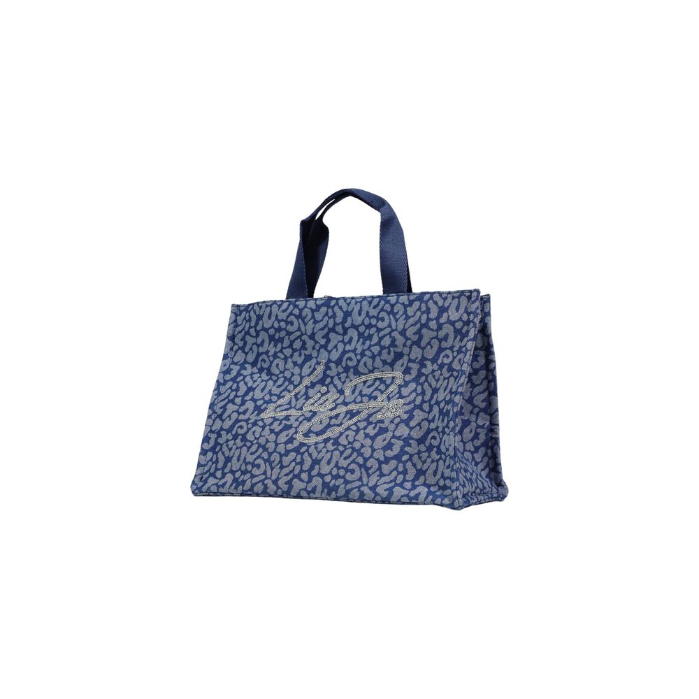 Blue Cotton Handbag - Afbeelding 2