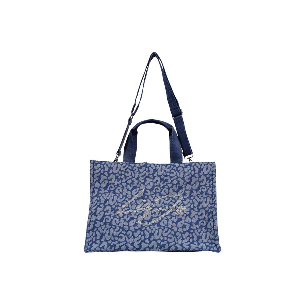 Blue Cotton Handbag - Afbeelding 5