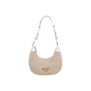 Beige Polyester Handbag