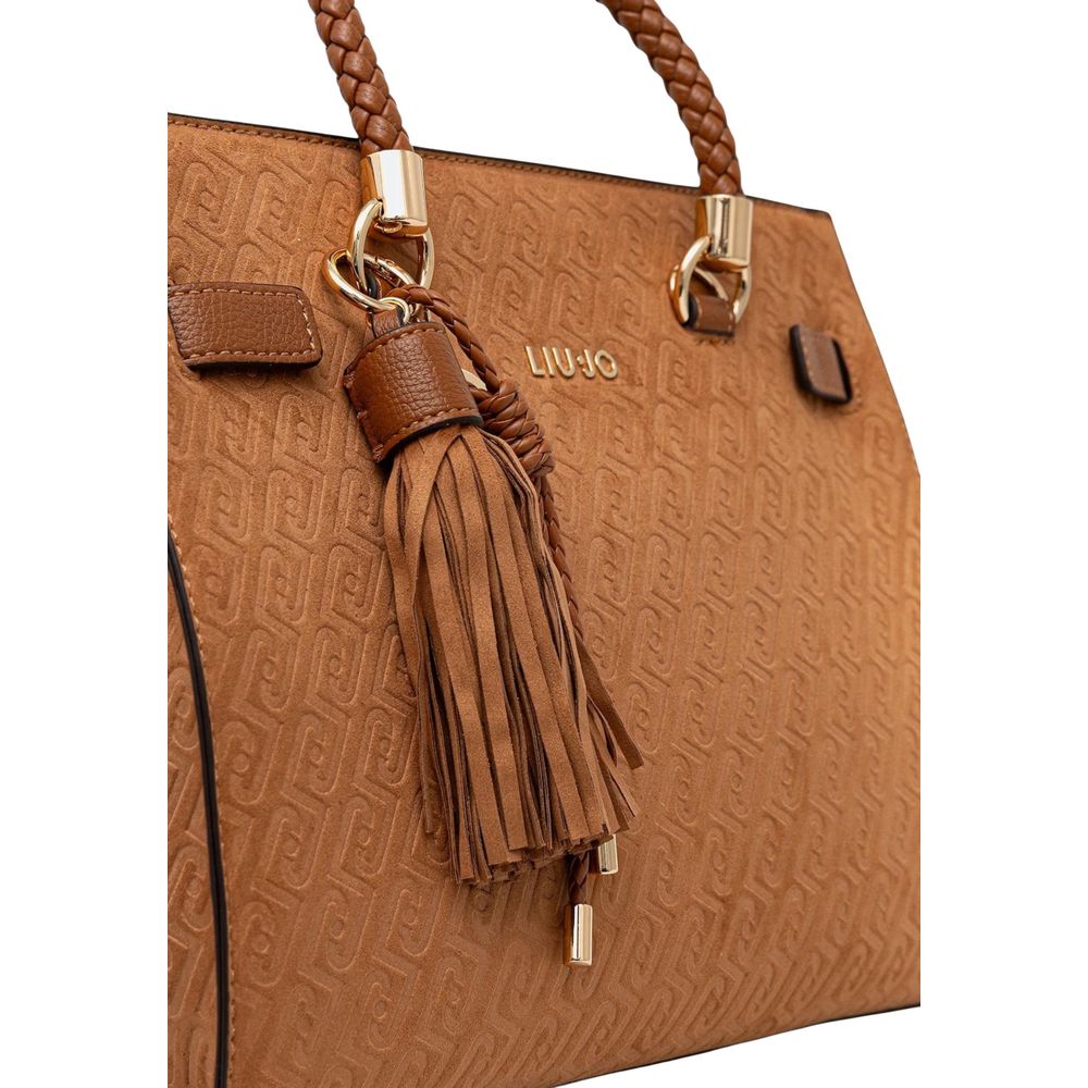 Beige Polyester Handbag - Afbeelding 4