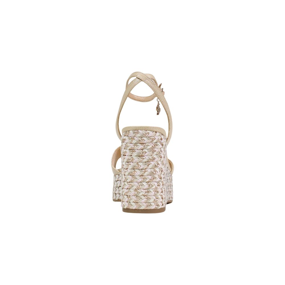 Beige Polyethylene High Heel Pumps - Afbeelding 4