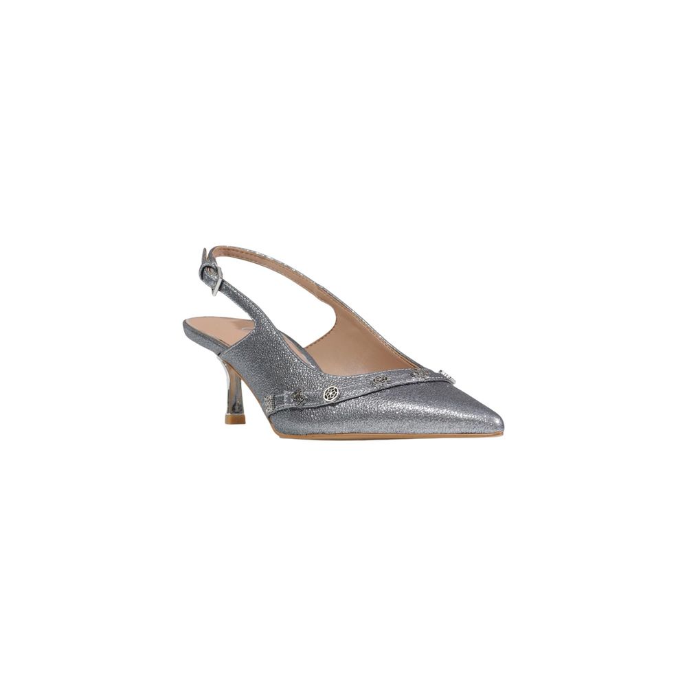 Silver Polyester High Heel Pumps - Afbeelding 2
