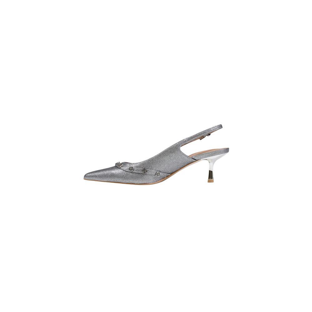 Silver Polyester High Heel Pumps - Afbeelding 3