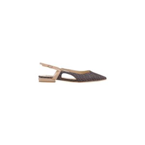 Brown Polyethylene Platform Pumps
