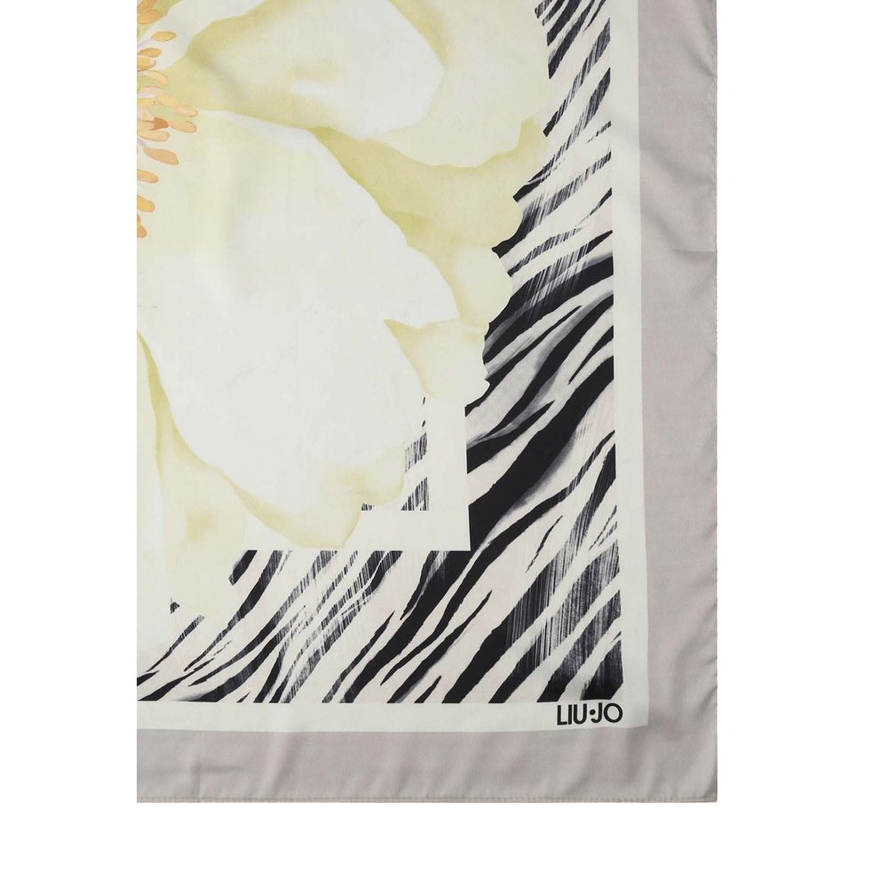 Gray Polyester Foulard - Afbeelding 3