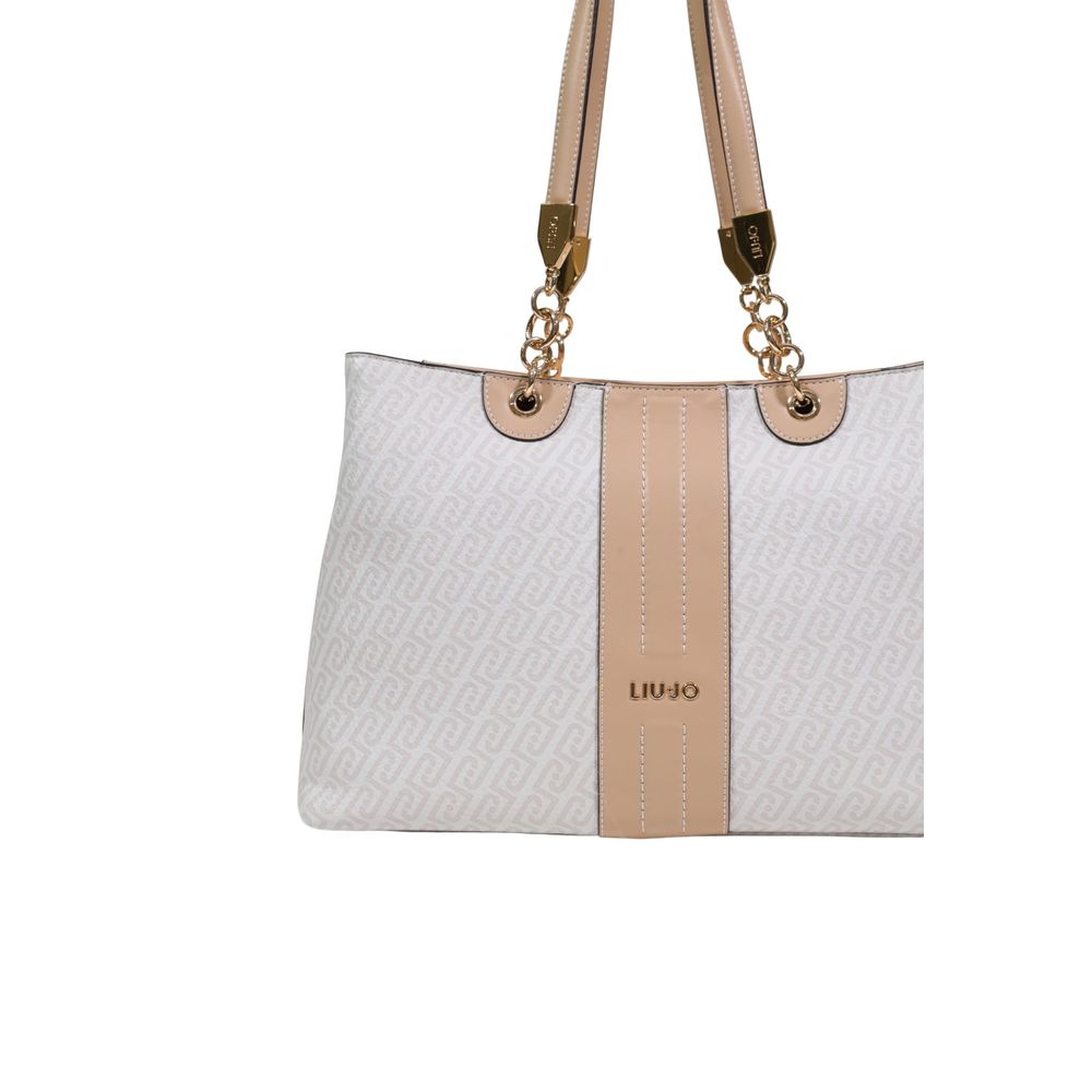 White Polyethylene Handbag - Afbeelding 3