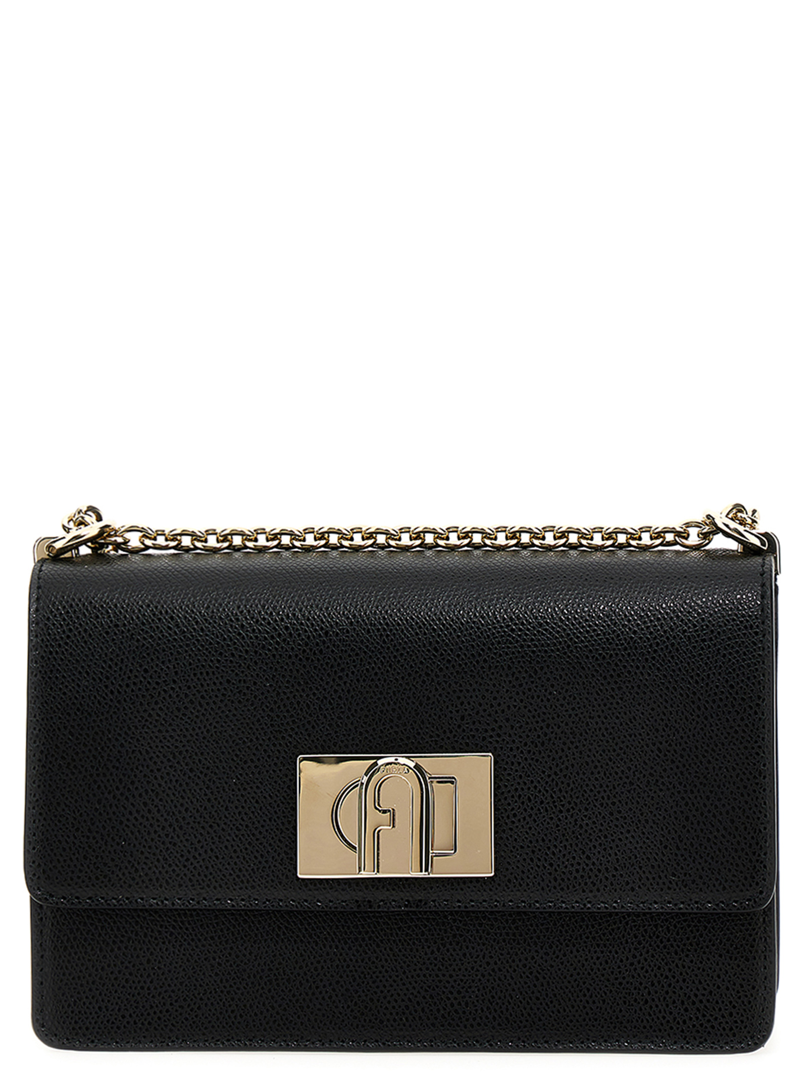 Black Leather Crossbody Bag