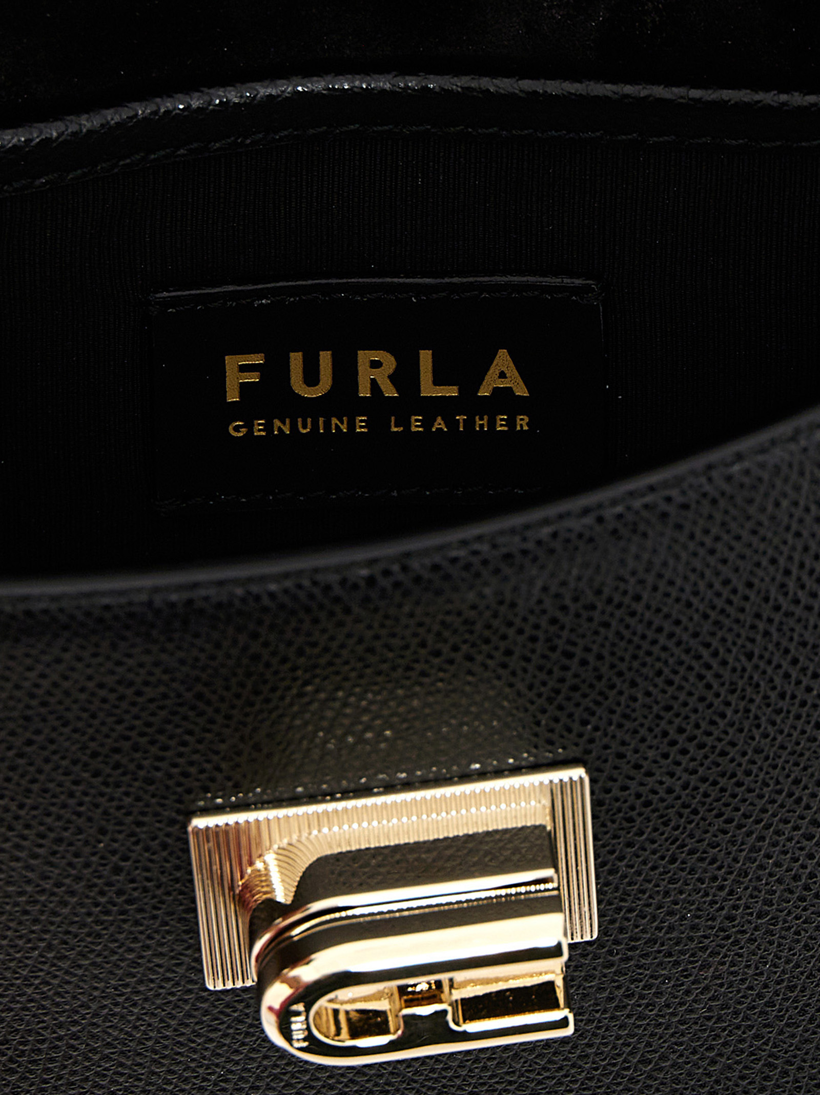 Black Leather Crossbody Bag - Afbeelding 4