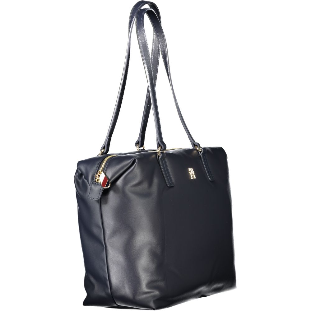 Blue Polyester Women Shoulder Bag - Afbeelding 3