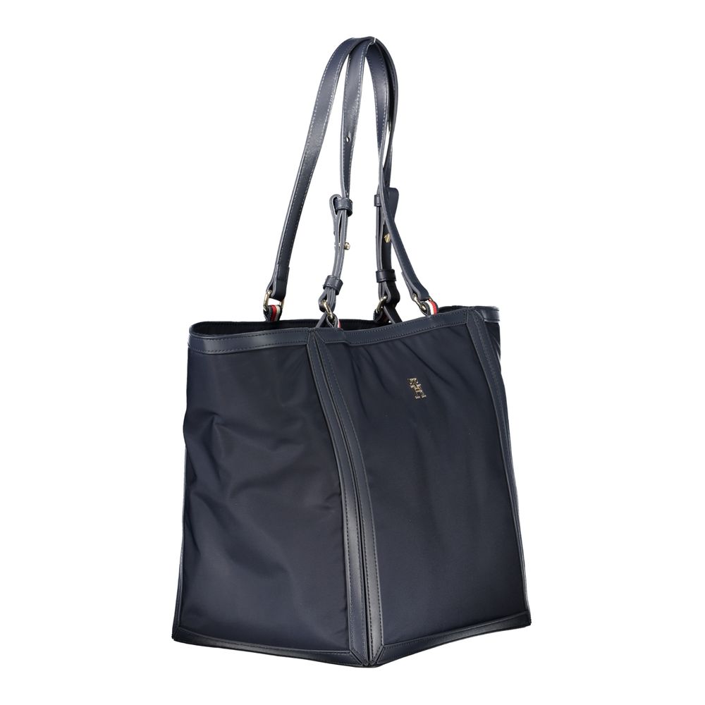 Blue Polyester Women Handbag - Afbeelding 3