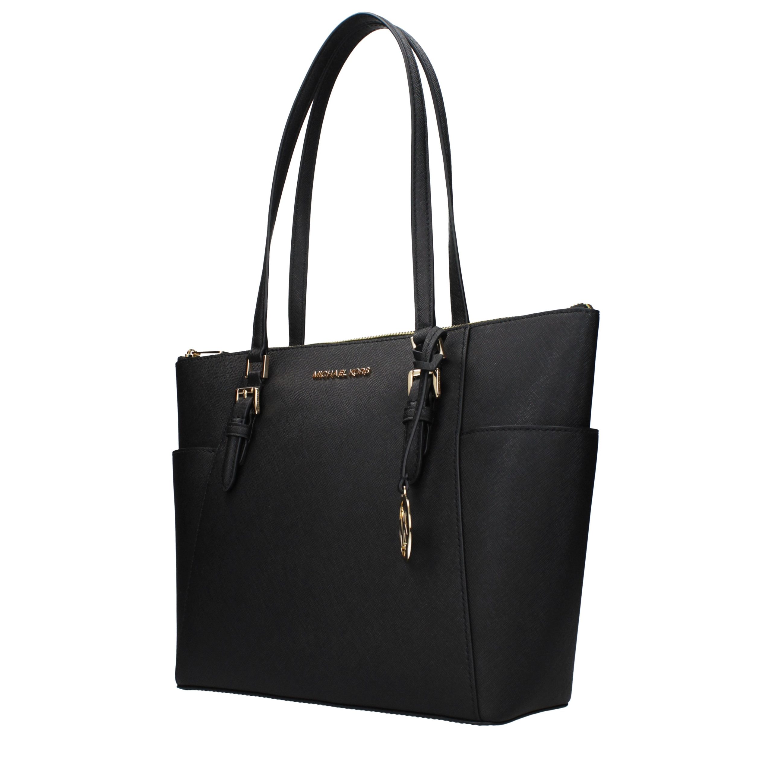 Black Leather Shoulder Bag - Afbeelding 2