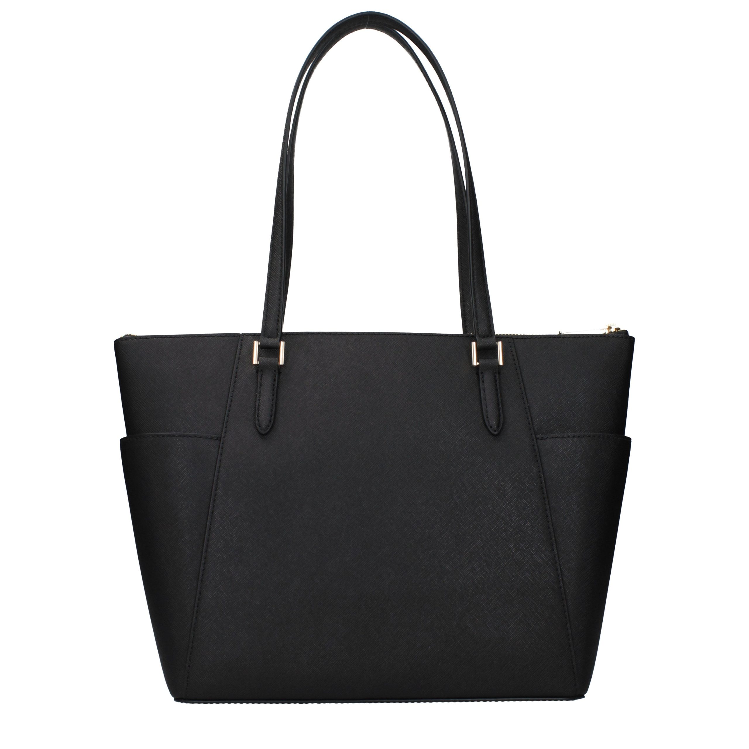 Black Leather Shoulder Bag - Afbeelding 3
