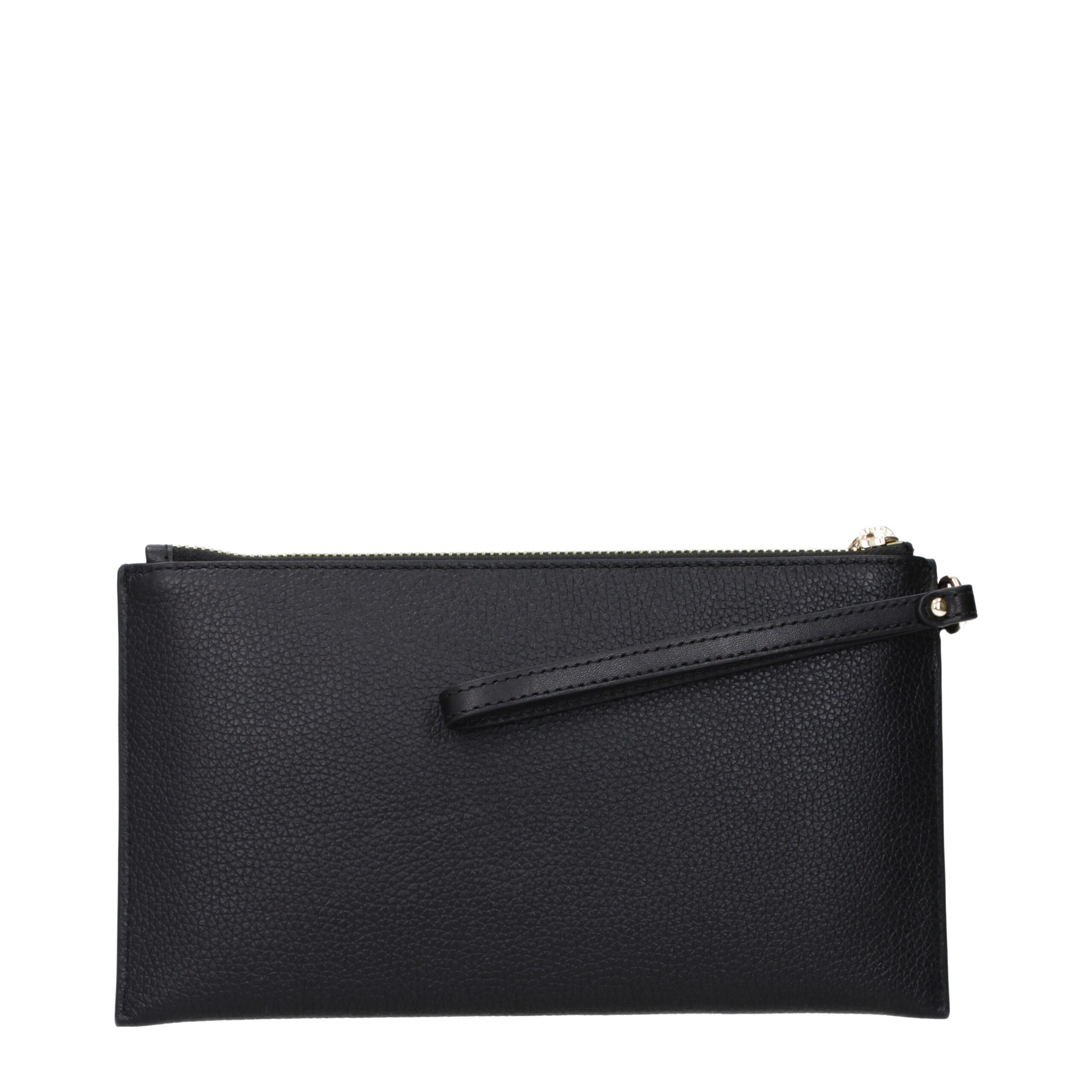 Black Leather Clutch Bag - Afbeelding 2